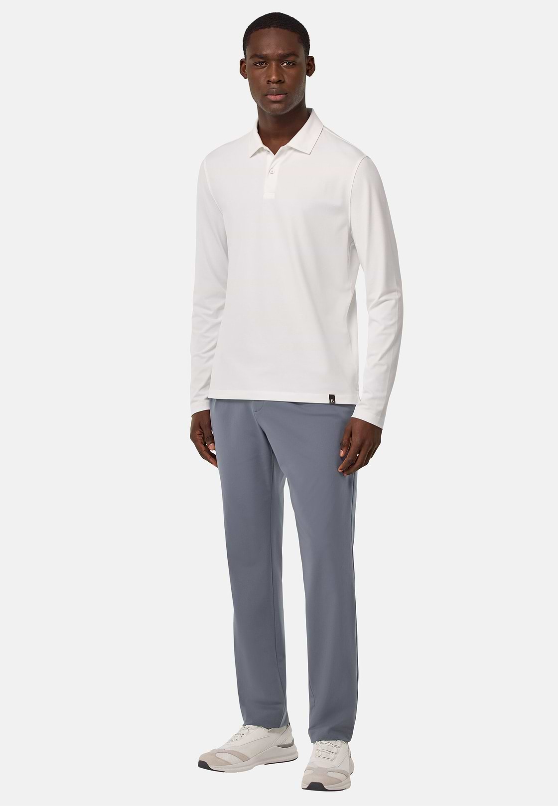 B-Tech Stretch Nylon Trousers, Charcoal, hi-res