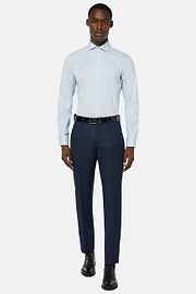 Stretch P.Point Windsor Collar Light Blue Shirt Reg Fit Long, Light Blu, hi-res