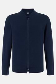 Bomber In Cotone, Navy, thumb, 5