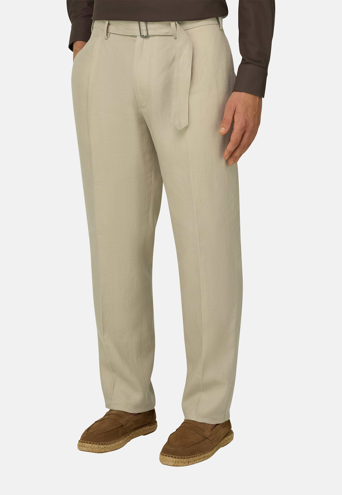 Linen Trousers, Sand, hi-res, 1