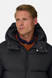 Bomberjack Gewatteerd in Ganzendons, Navy blue, thumb, 3