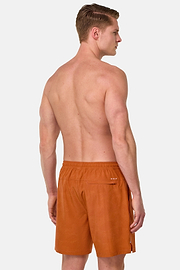 Maillot De Bain En Tissu Technique Imprimé, Orange, hi-res