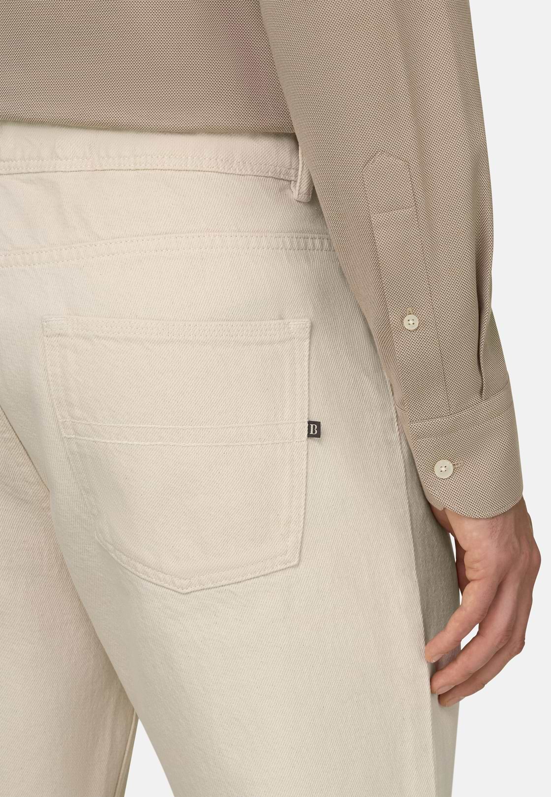 Jeans Aus Recycelter Baumwolle, Creme, hi-res, 5