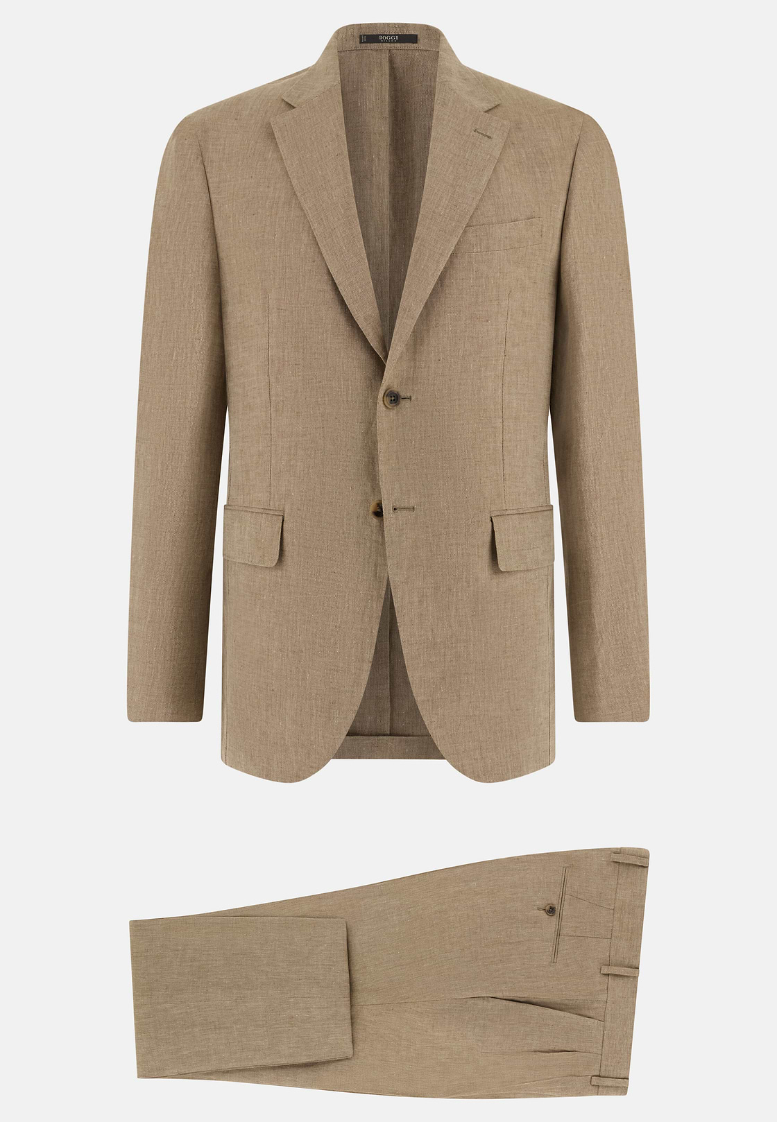 Pure Linen Suit, Beige, hi-res, 6
