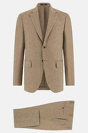 Pure Linen Suit, Beige, thumb, 6