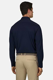 Regular Fit Cotton Jersey Polo Shirt, Navy blue, thumb, 3