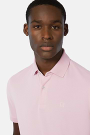 Poloshirt van katoenpiqué, Pink, hi-res