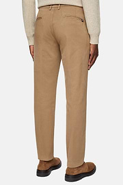 Stretch Cotton Trousers, Taupe, hi-res