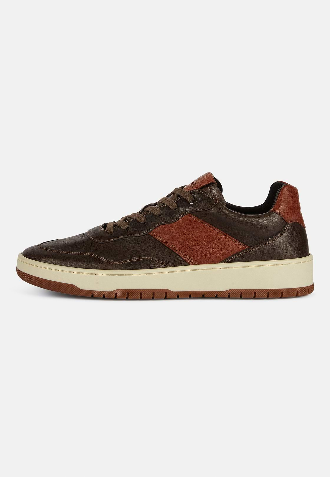 Sneakers en Cuir, Marron, hi-res