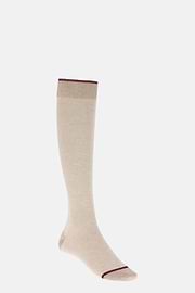 Mikrostreifen-Socken, Creme, thumb, 1