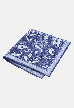 Paisley Print Silk Pocket Square