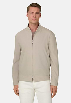 Wool Blend Bomber Jacket