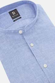 Regular Fit Linen Shirt, Light Blue, hi-res