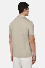 Poloshirt aus Leinenmischung, Sand, thumb, 3
