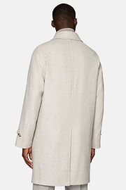 Single-breasted Wool Coat, Sand, hi-res