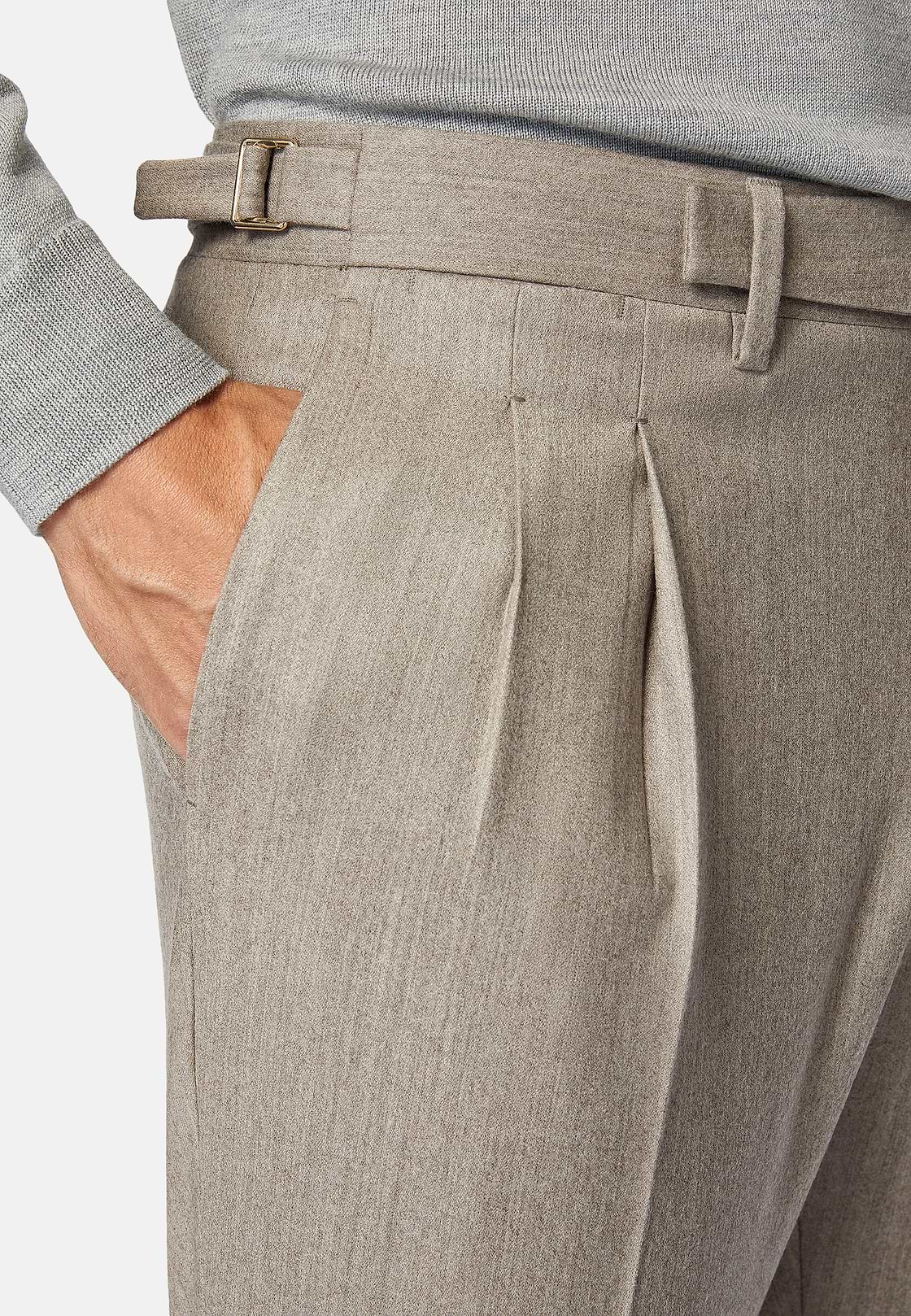 Mens wool flannel trousers on sale