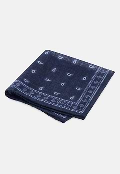 Pocket Square Micro Paisley Print Wool