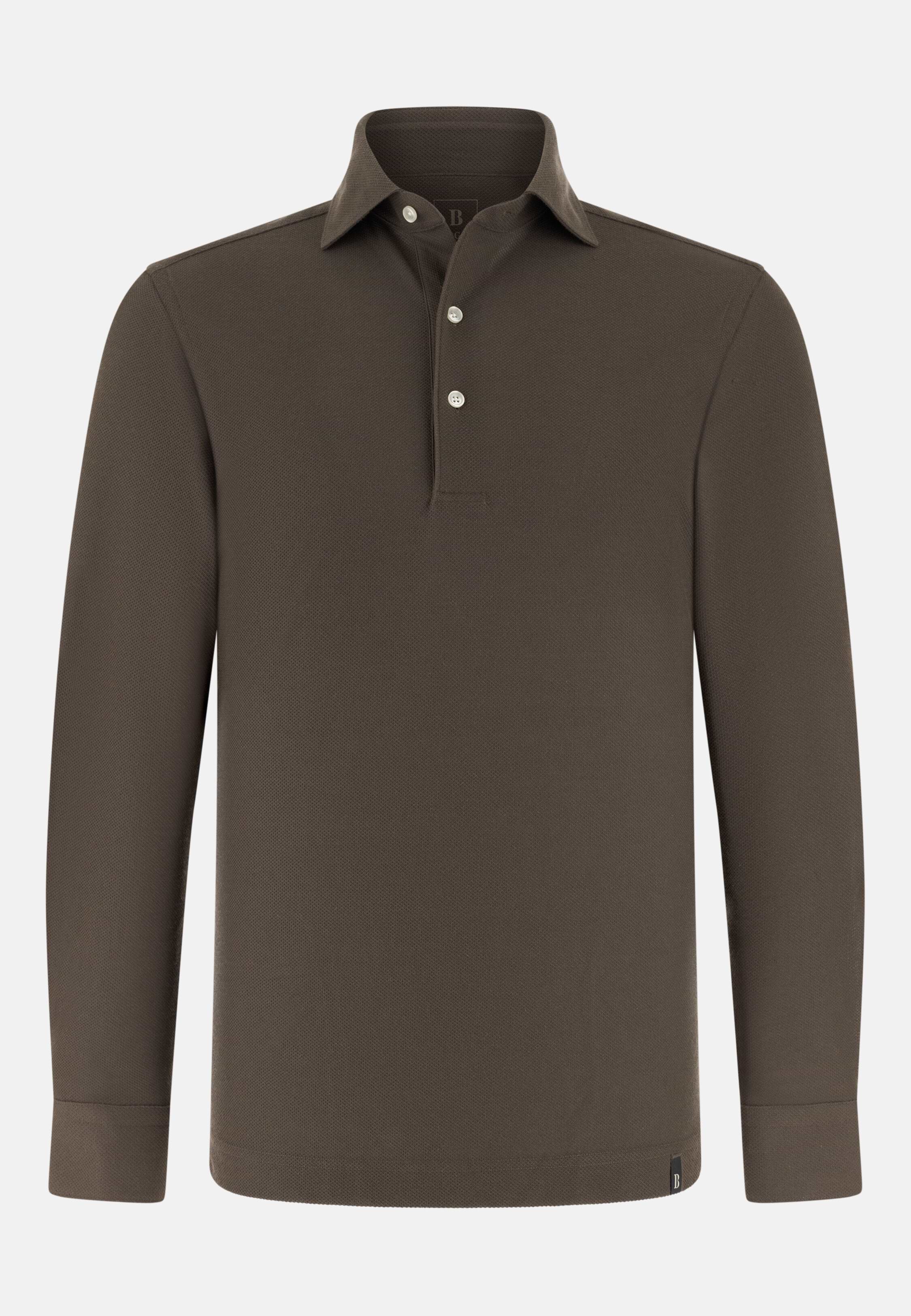 Men's SAKURA, Dark brown | Japanese Jersey Polo Shirt