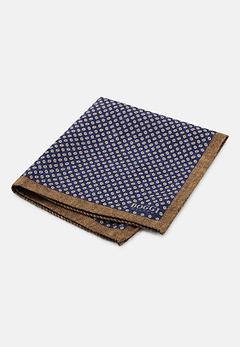 Pocket Square Double Micro Patterned Print Silk