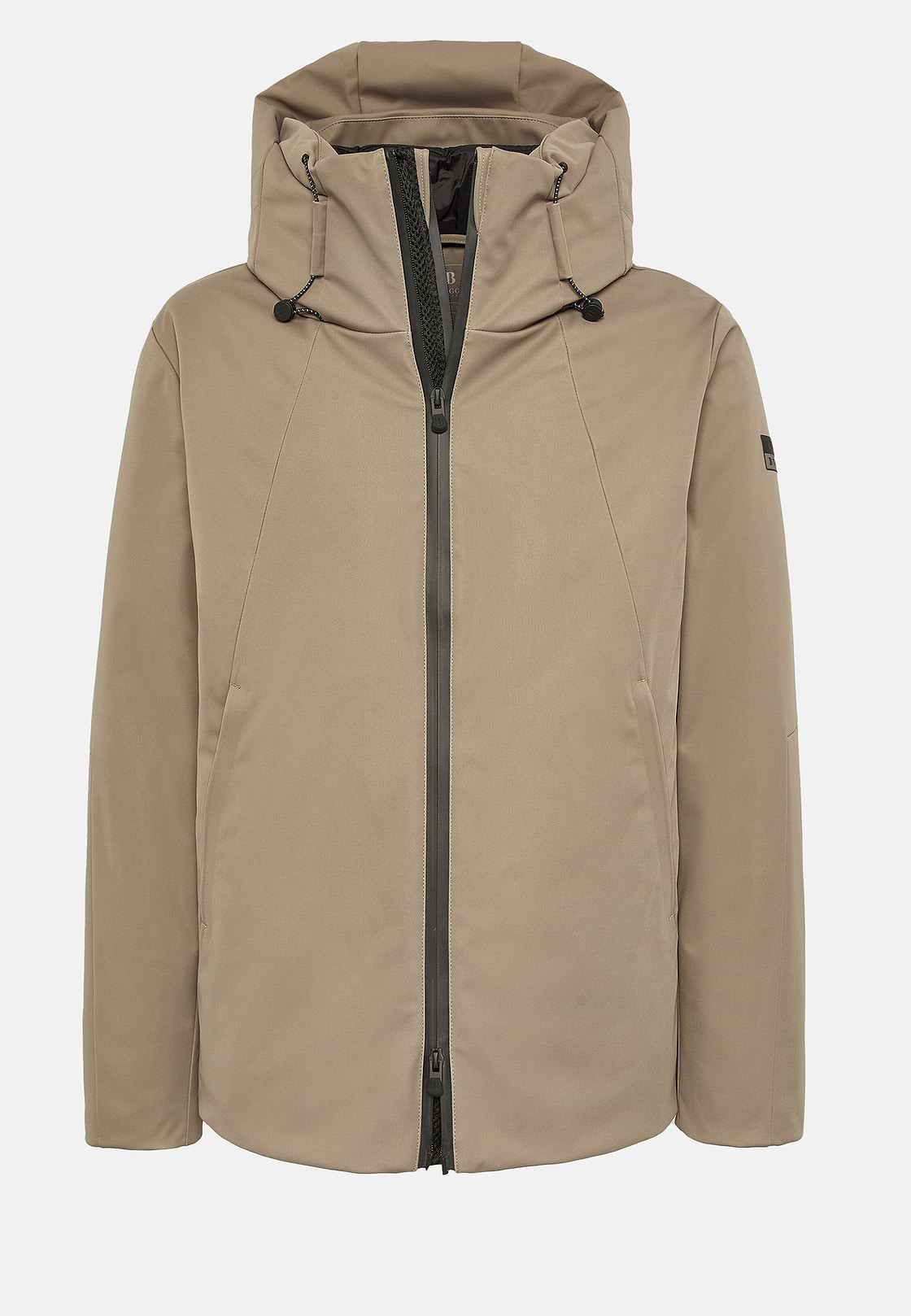 Block-Anorak Aus Technischem Wattiertem Gewebe, Taupe, hi-res