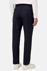 Hose Aus Leinen B Aria, Navy blau, hi-res