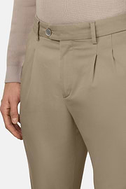 Stretch Cotton/Tencel Pants, Taupe, thumb, 5