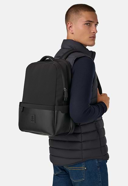 Technical Fabric Rucksack, Black, hi-res