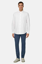 Camicia In Oxford Di Cotone Regular Fit, Bianco, thumb, 2