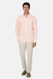 Pantaloni In Cotone, Sabbia, thumb, 3