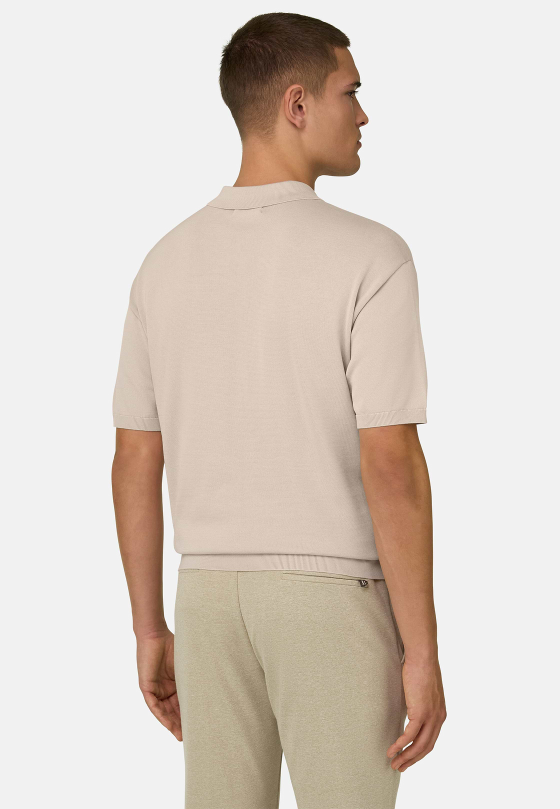 Polo Di Maglia In Cotone Seta, , hi-res, 3