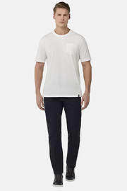 Cotton Jersey T-Shirts with Breast Pockets, White, hi-res