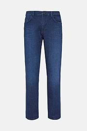 Dark Blue Stretch Denim Jeans, Dark Blue, hi-res