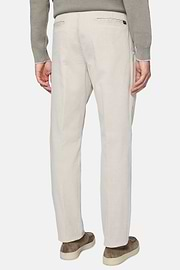 Stretch Cotton Gabardine Trousers, Sand, hi-res