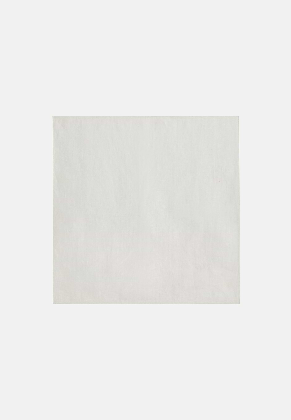 Linen Pocket Square With Contrasting Piping, White, hi-res