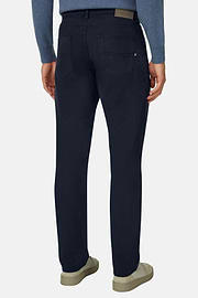 Jeans in Katoen Tencel Elastisch, Navy blue, thumb, 5