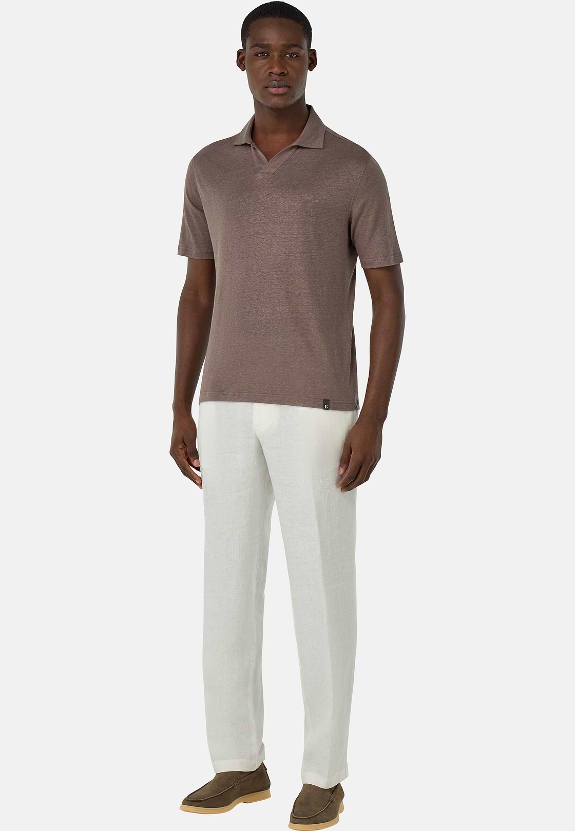 City Linen Trousers, White, hi-res