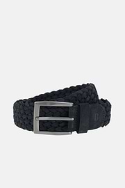 Flechtgürtel Aus Veloursleder, Navy blau, thumb, 1