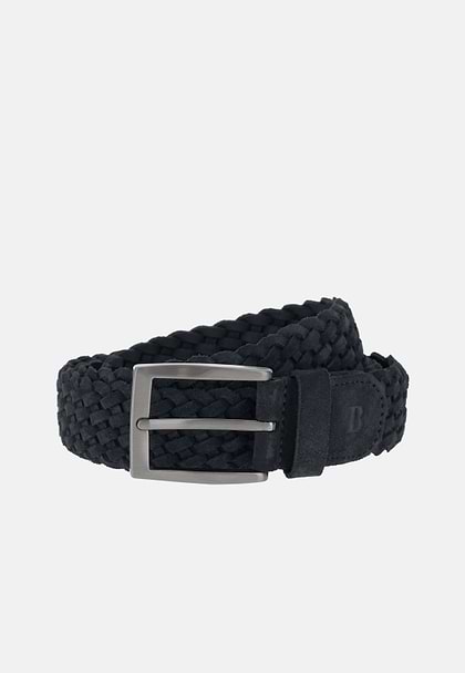 Pasek pleciony z zamszu, Navy blue, hi-res