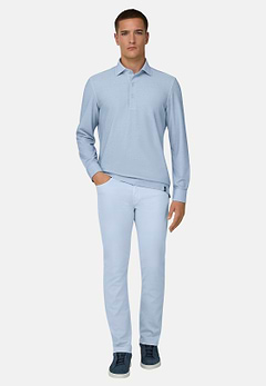 Polo Aus Japanischem Jersey