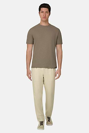 Linen Coulisse Pants, Sand, thumb, 2