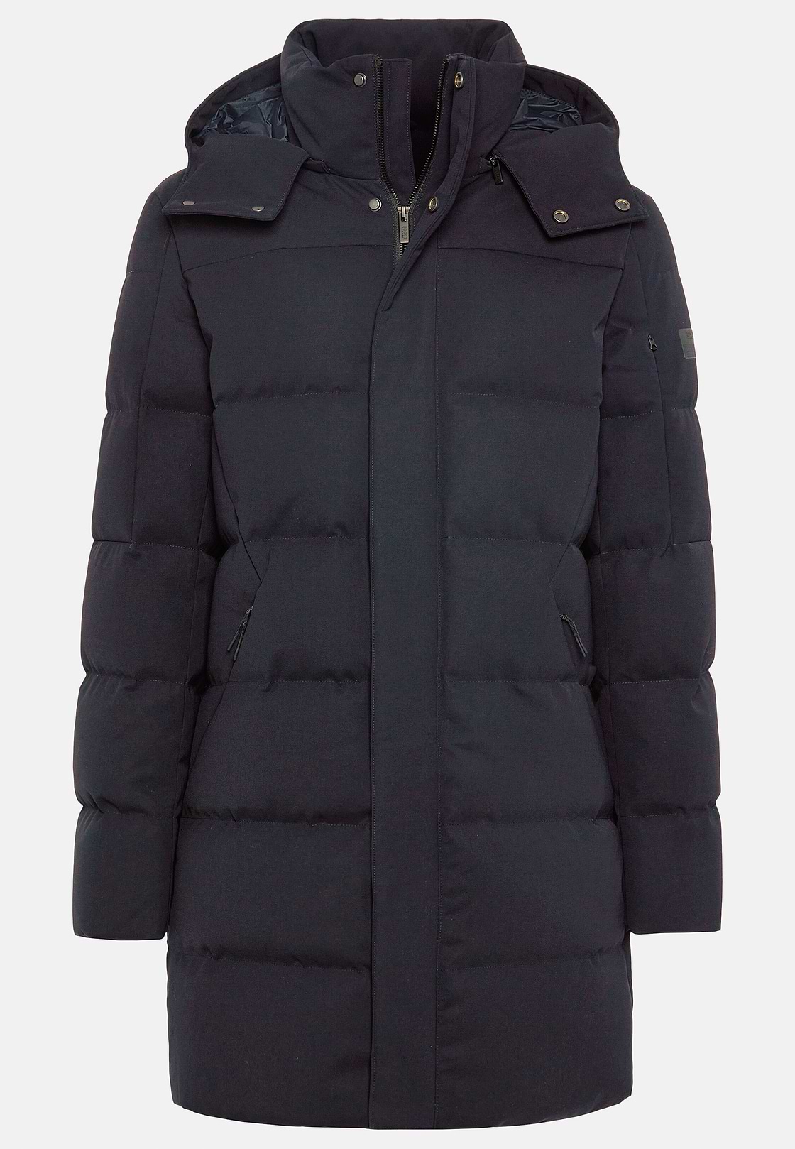 B Tech Goose Down Nylon Parka, Navy blue, hi-res
