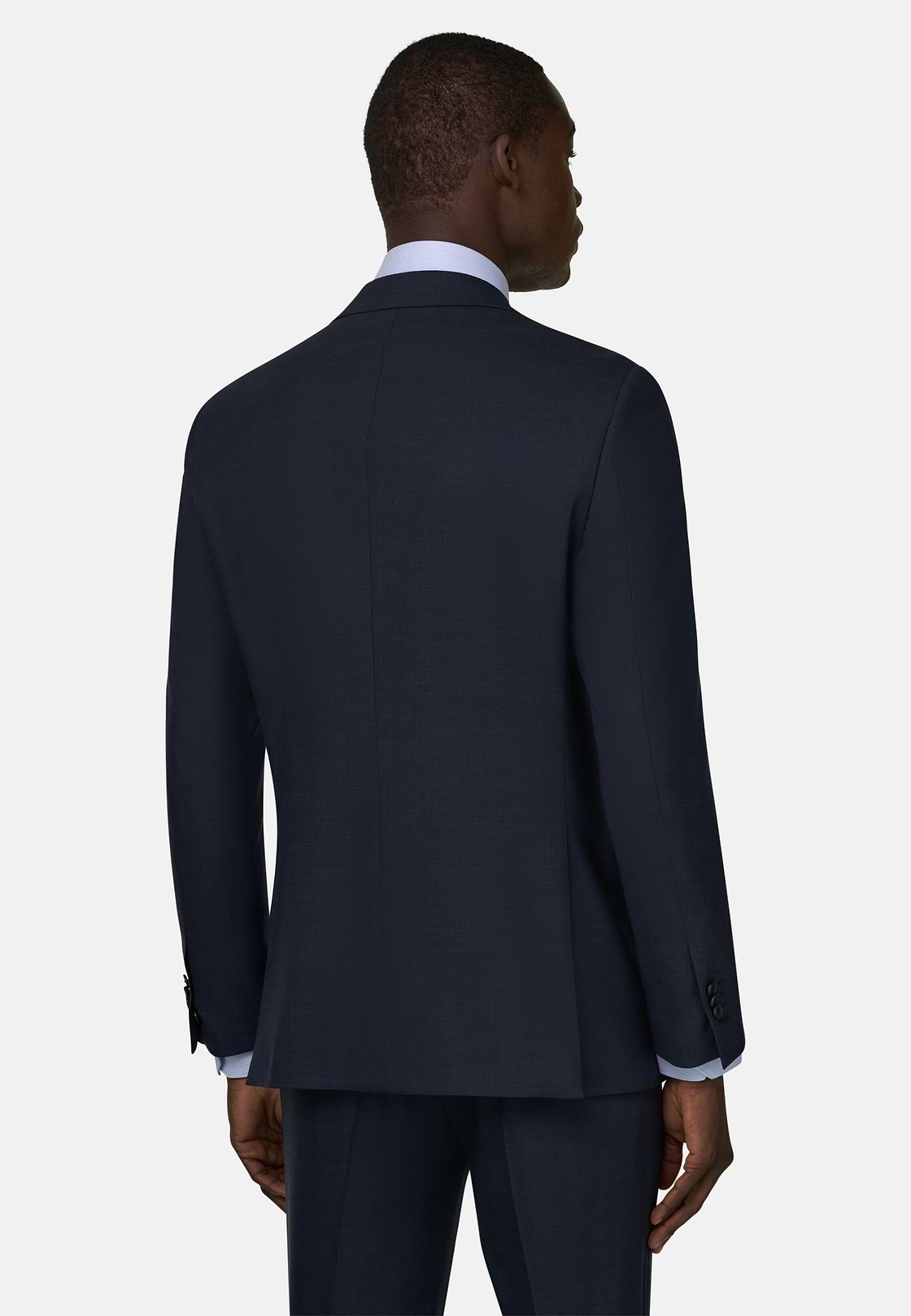 Abito Principe Di Galles Lana Stretch, Navy, hi-res, 3