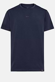 T-Shirt aus elastischer Supima-Baumwolle, Navy blau, hi-res