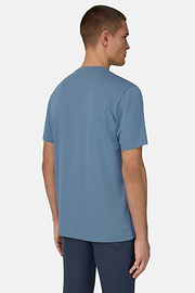 Camiseta De Algodón Supima Elástico, Azul claro, thumb, 3