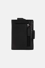 Leather Credit Card Holder, Black, hi-res