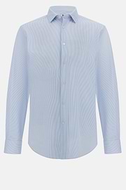 Slim Fit Stretch Nylon Shirt, Medium Blue, thumb, 6