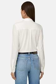 Polo Shirt in Jersey, White, thumb, 4