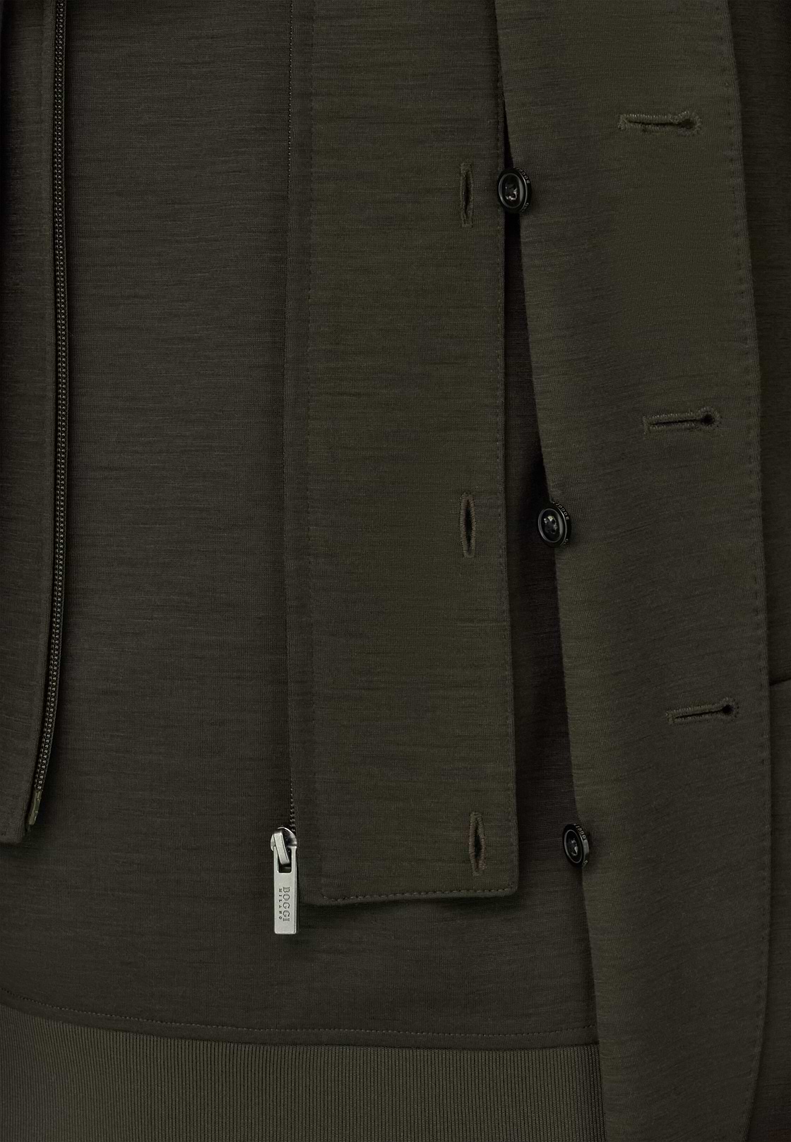Sweatjacke Madison aus WOOLTECH, Militärgrün, hi-res, 3