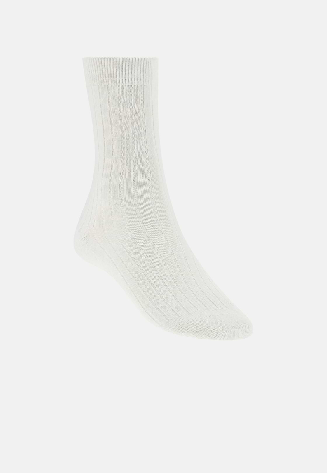 Gerippte Socken, Weiß, hi-res, 1