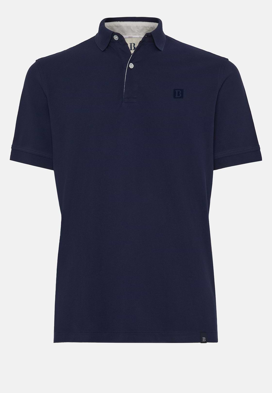 Polo Aus Baumwollpikee Regular Fit, Navy blau, hi-res